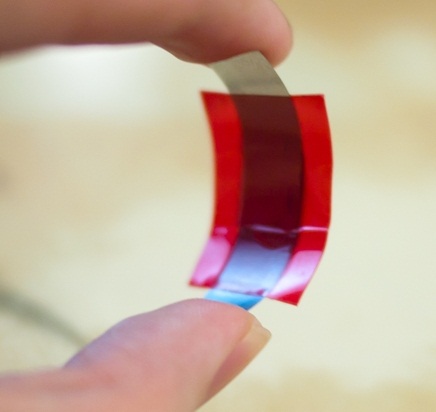 Solid polymer-based, thin-film super-capacitor from Professor Lian's Flexible Electronics & Energy Lab 