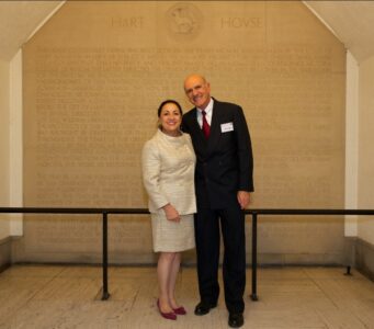 Mary Ann Ruggiero with her husband, Mario, at the MSE 100th Anniversary Celebration.